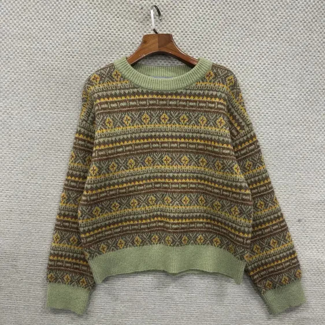 에잇세컨즈 캐주얼 에스닉 숏 니트 스웨터 F M08641 상품이미지1