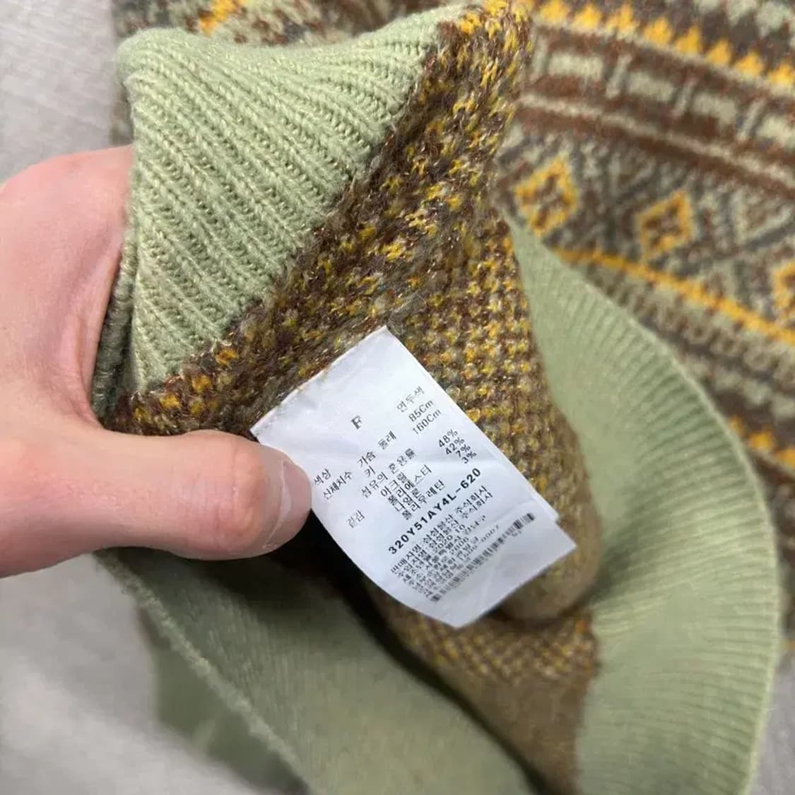 에잇세컨즈 캐주얼 에스닉 숏 니트 스웨터 F M08641 상품이미지4