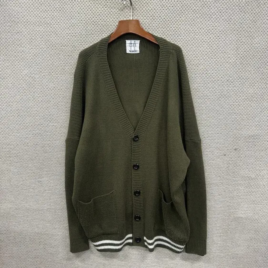 빈티지 캐주얼 브이넥 롱 니트 가디건 F M08646 상품이미지1