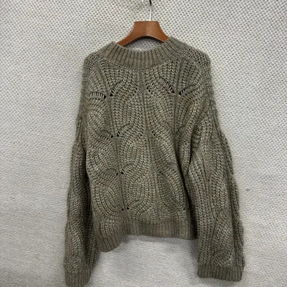 빈티지 그물 오버핏 숏 니트 스웨터 110 M08643 상품이미지2