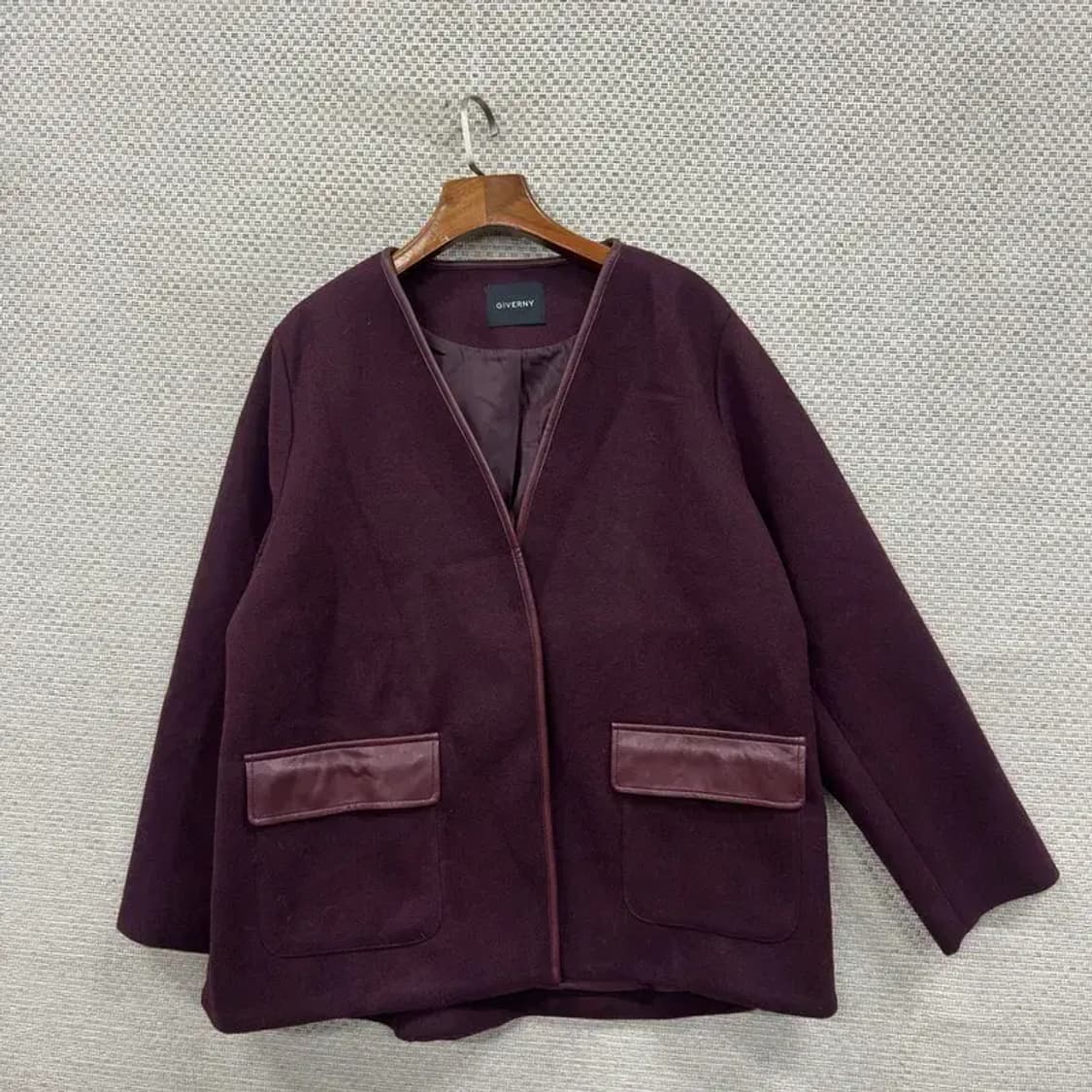지베르니 캐주얼 버건디 자켓 95 M08644 상품이미지1