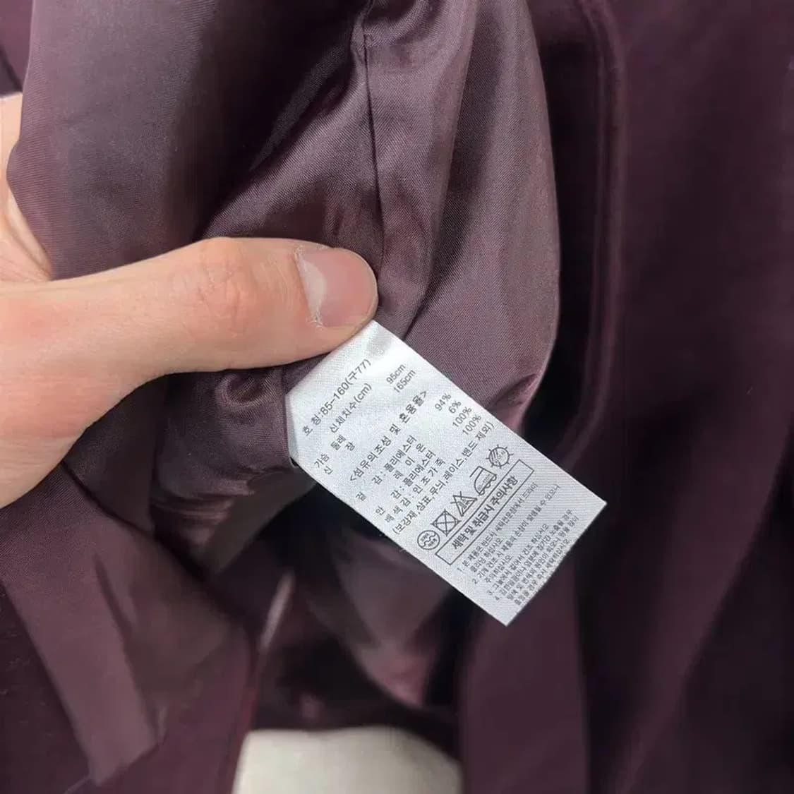 지베르니 캐주얼 버건디 자켓 95 M08644 상품이미지4