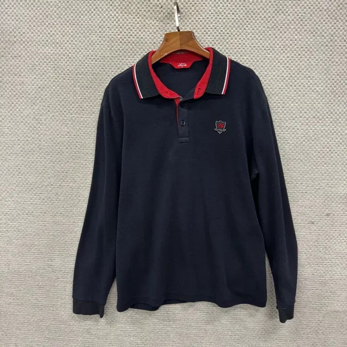 팬텀 자수로고 캐주얼 긴팔 카라티 105 M08780 상품이미지1