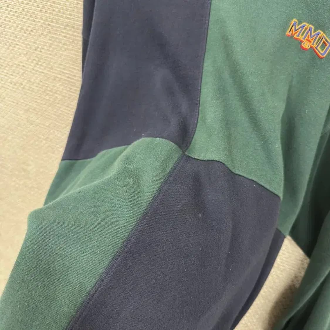 로맨틱크라운 자수 캐주얼 체크 카라 오버핏 맨투맨 L M08781 상품이미지6