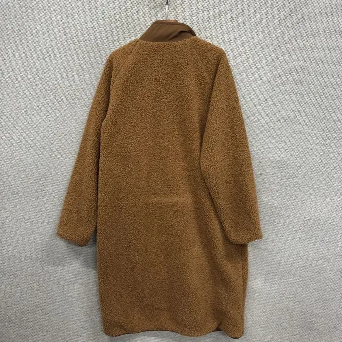 스마일리 월드 브라운 후리스 롱 코트 자켓 105 M08789 상품이미지2