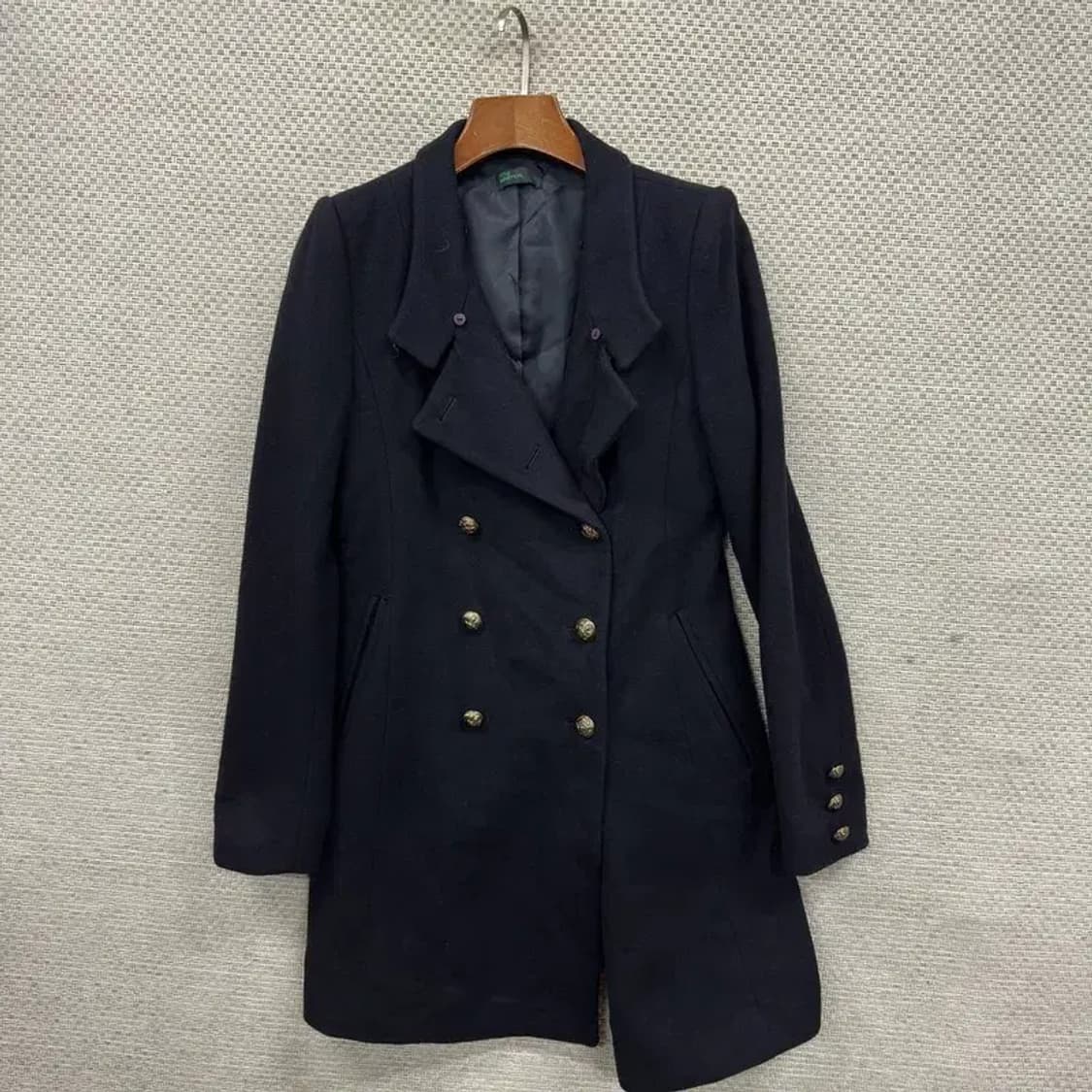 베네통 울 더블버튼 캐시미어 코트 자켓 XS M08794 상품이미지1