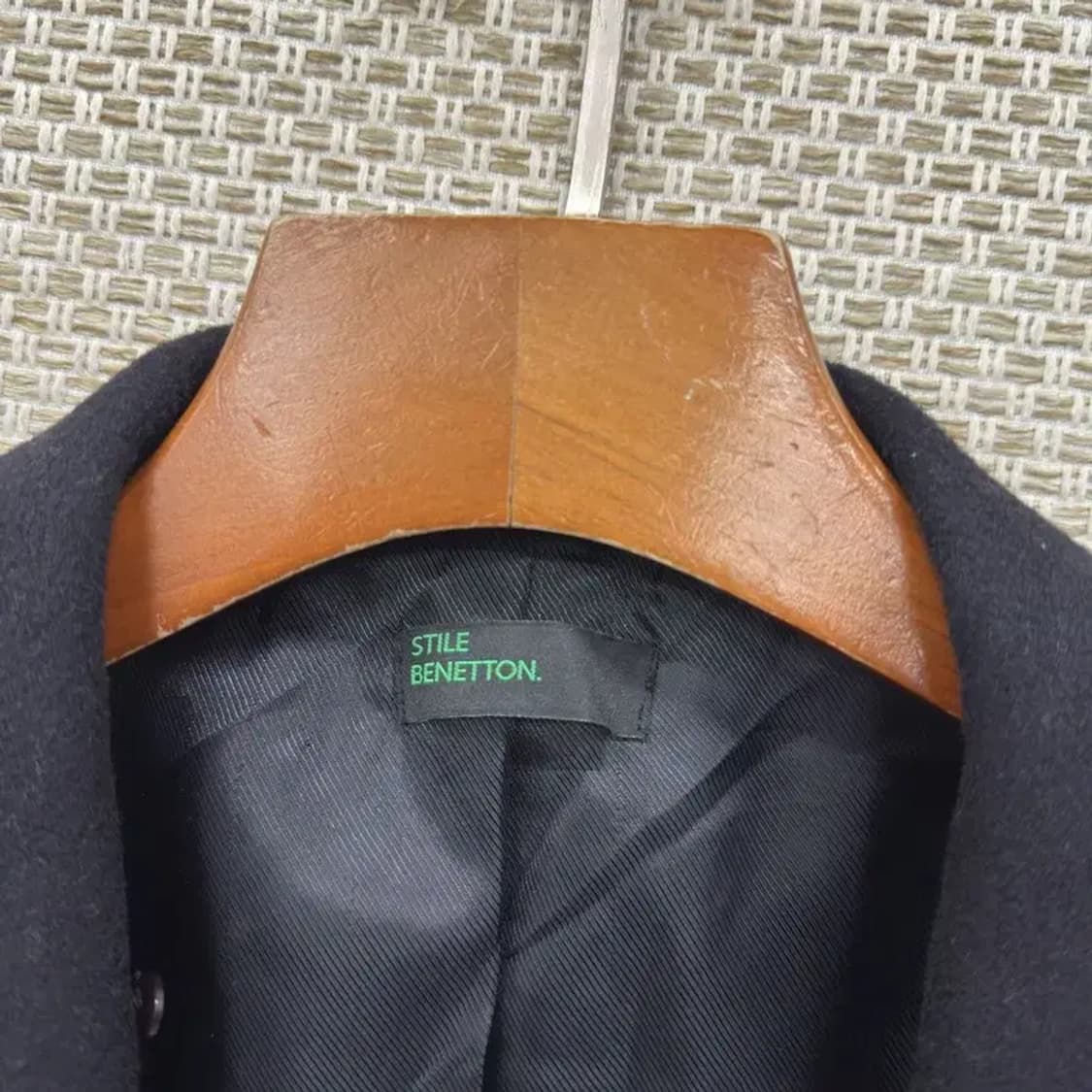 베네통 울 더블버튼 캐시미어 코트 자켓 XS M08794 상품이미지3