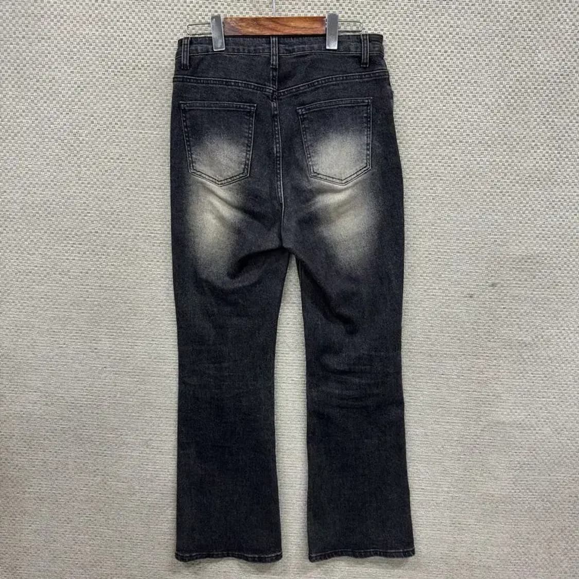 빈티지 워싱 데님 흑청 청바지 L M08807 상품이미지2