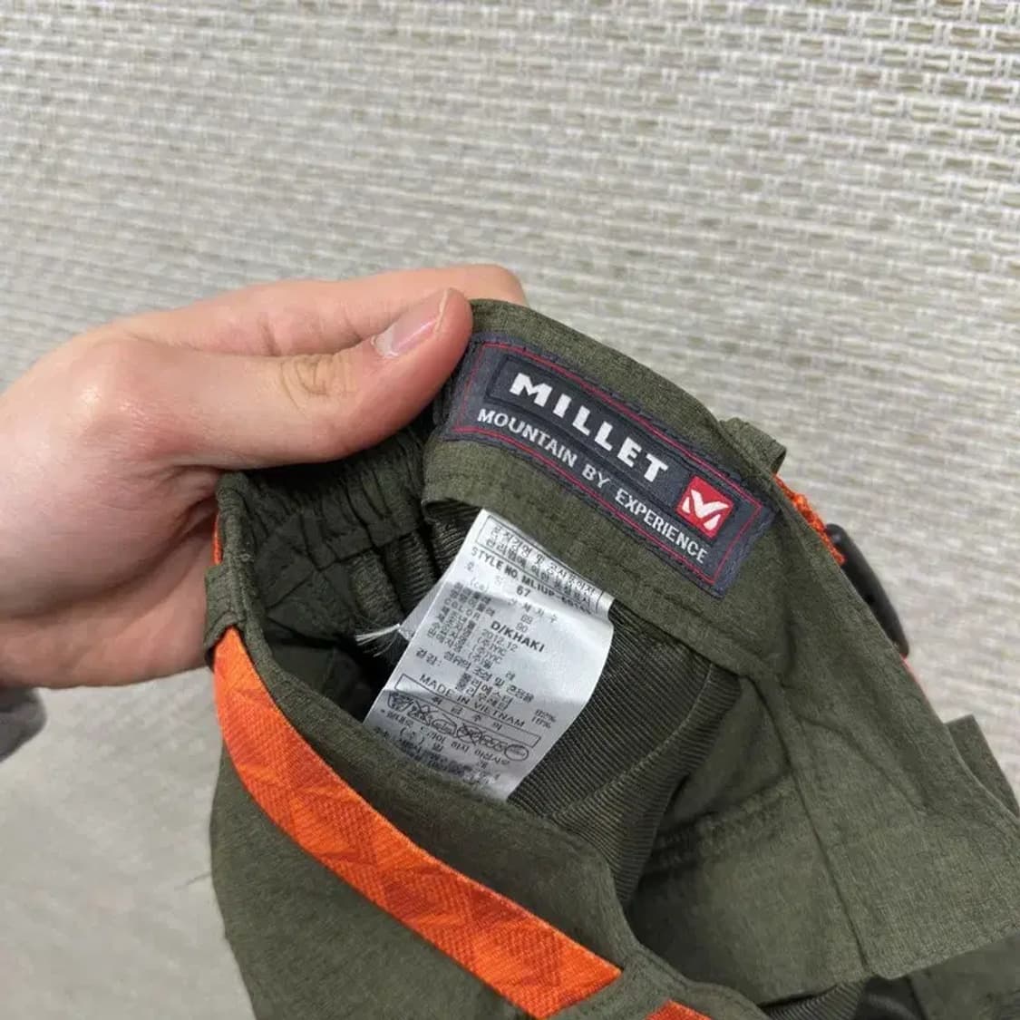 밀레 아웃도어 등산 벨티드 바지 24인치 M08805 상품이미지3