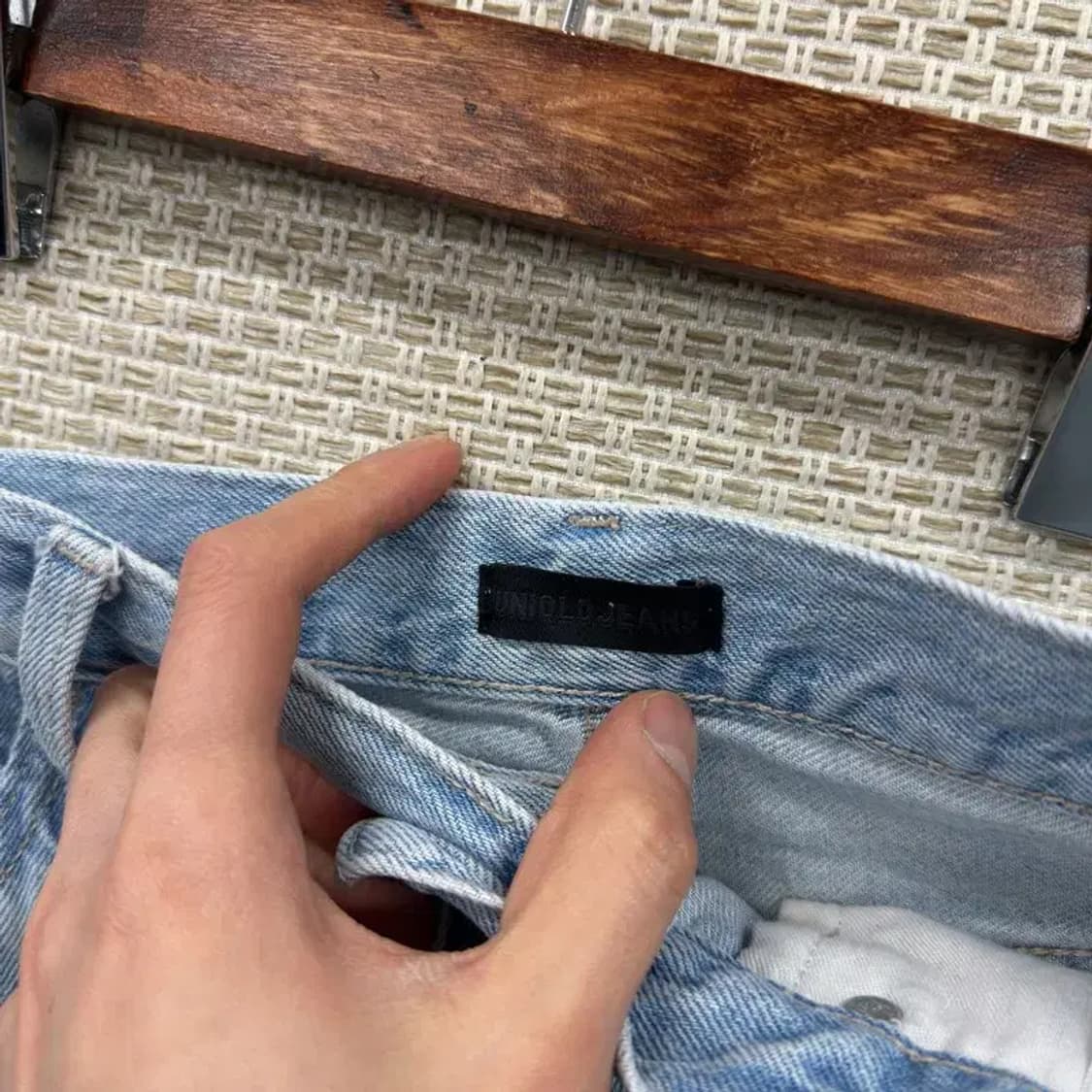 유니클로 데님 연청 청바지 66 M08808 상품이미지3