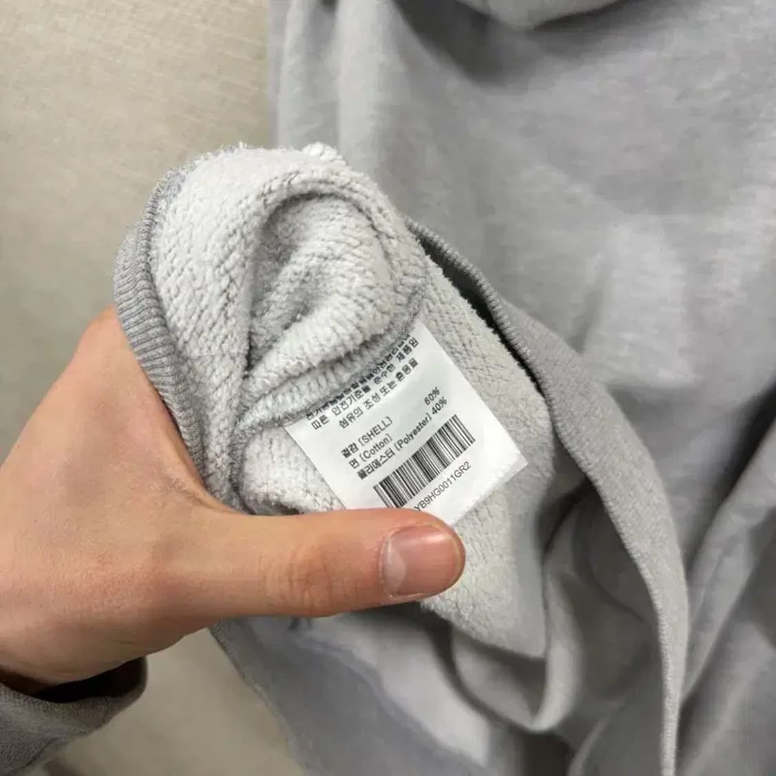 예일 자수로고 캐주얼 약기모 오버핏 후드티 M M08788 상품이미지4