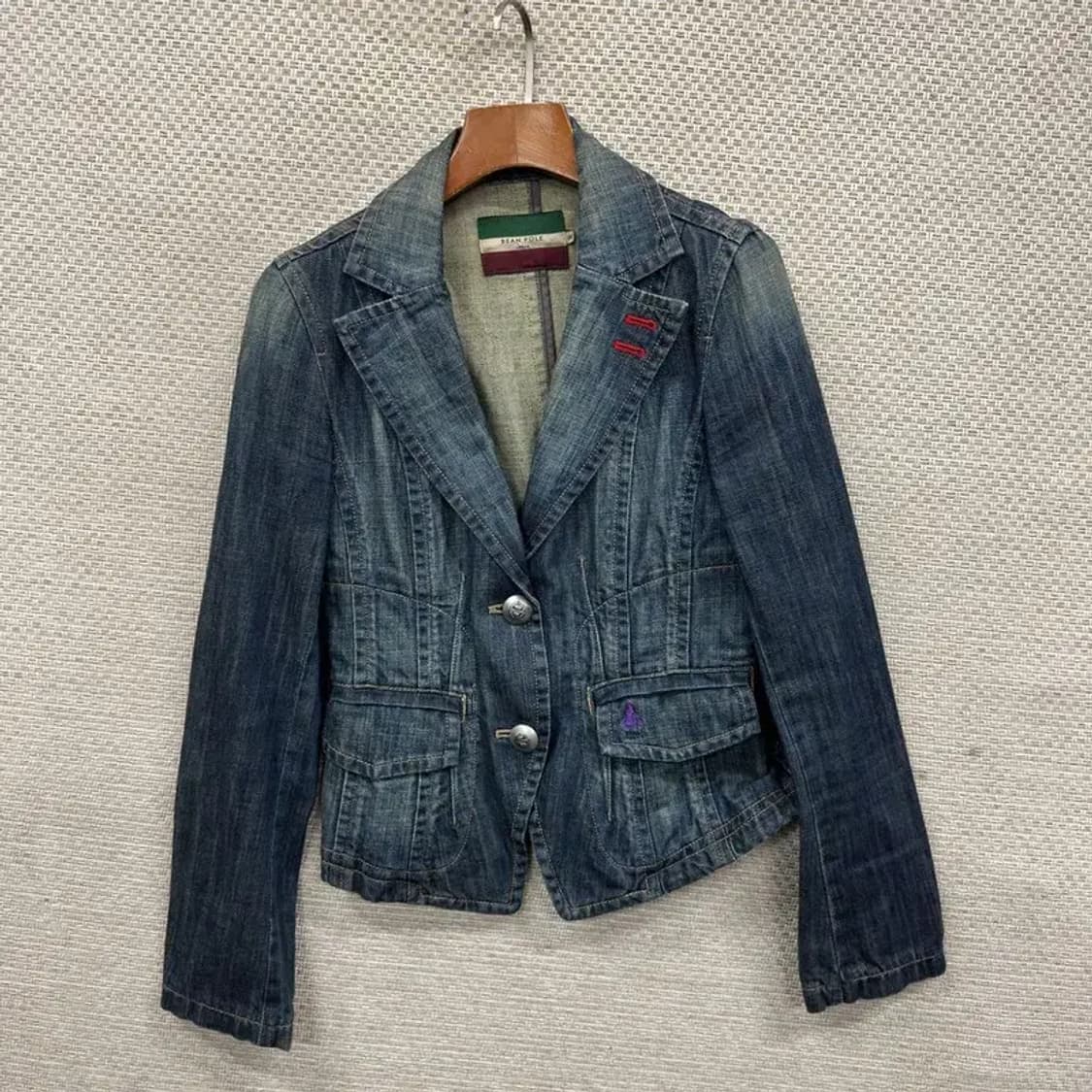 빈폴 자수로고 빈티지 워싱 데님 청자켓 블레이저 95 M08800 상품이미지1