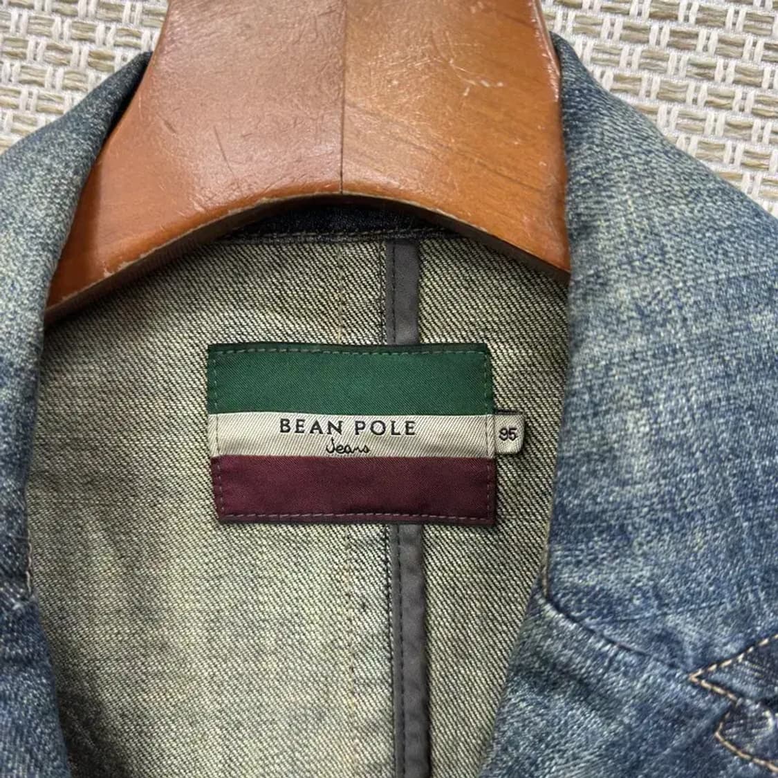 빈폴 자수로고 빈티지 워싱 데님 청자켓 블레이저 95 M08800 상품이미지3