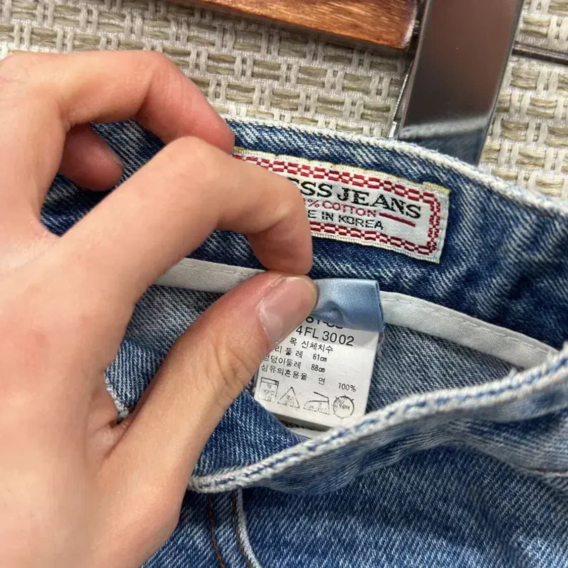 게스 진 캐주얼 데님 청바지 26인치 M08809 상품이미지5