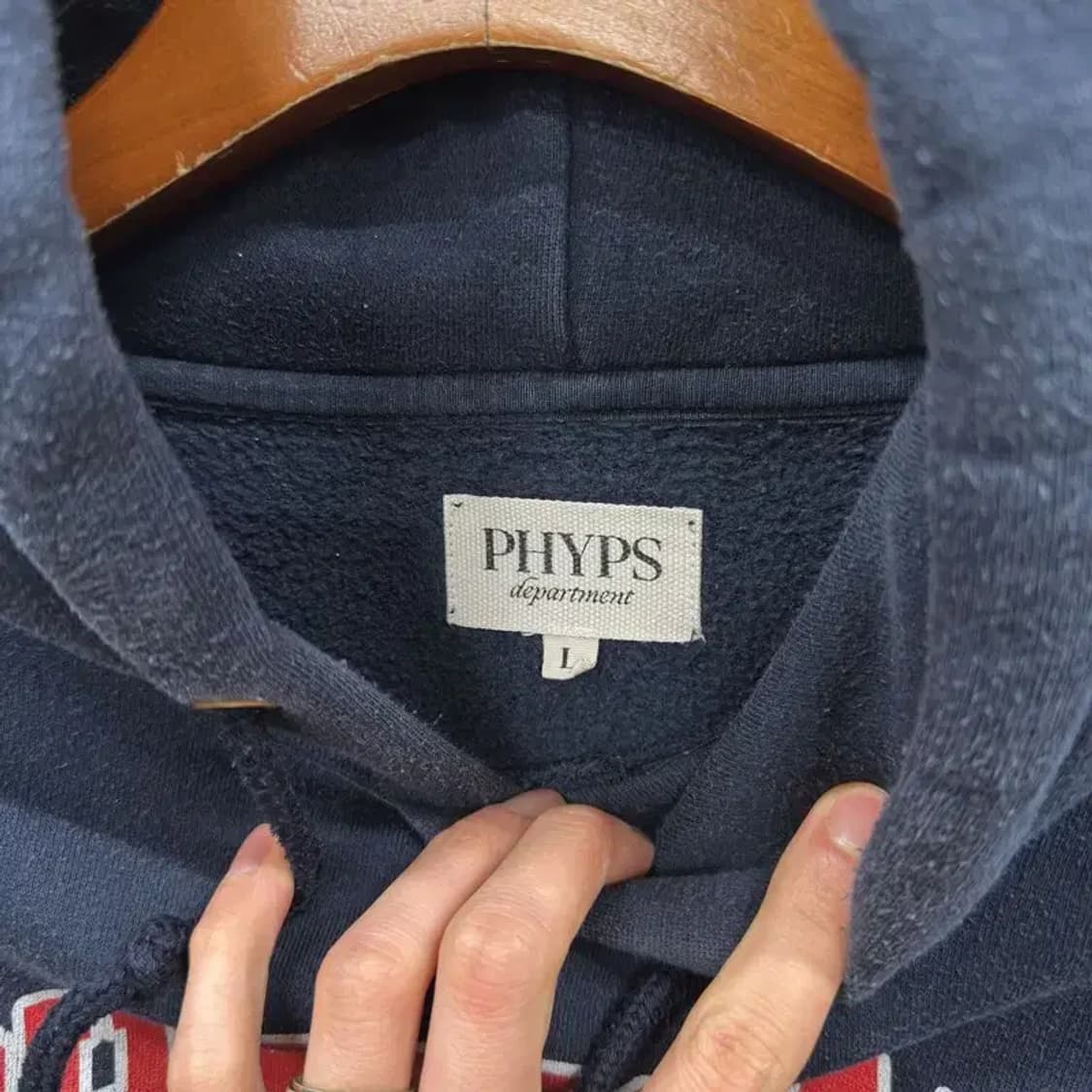 핍스 곰돌이 프린팅 캐주얼 약기모 후드티 L M08791 상품이미지3