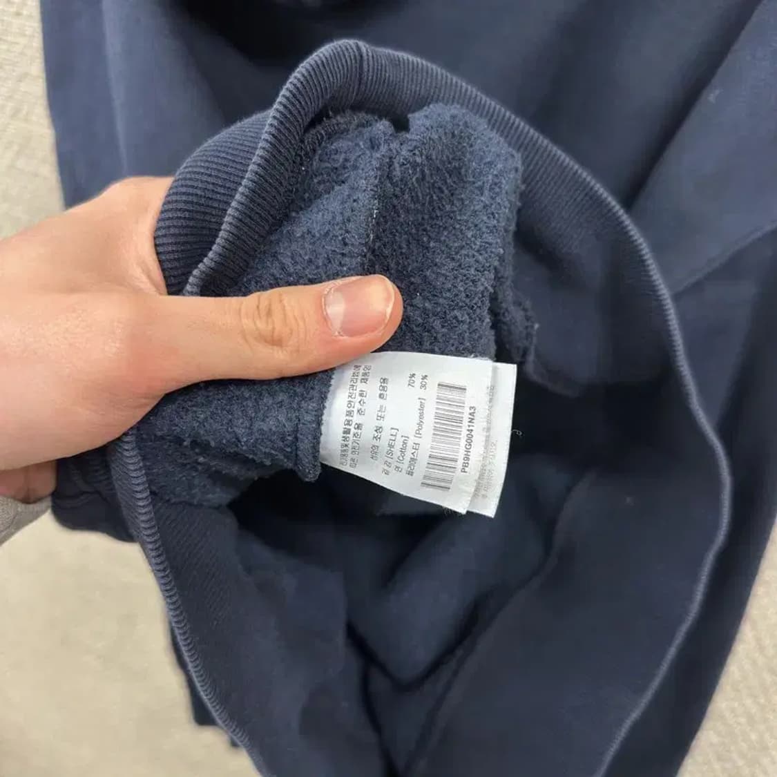 핍스 곰돌이 프린팅 캐주얼 약기모 후드티 L M08791 상품이미지4