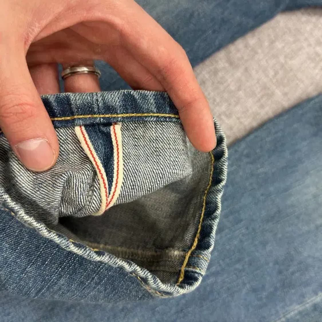 유니폼브릿지 워싱 데님 청바지 M M08814 상품이미지3