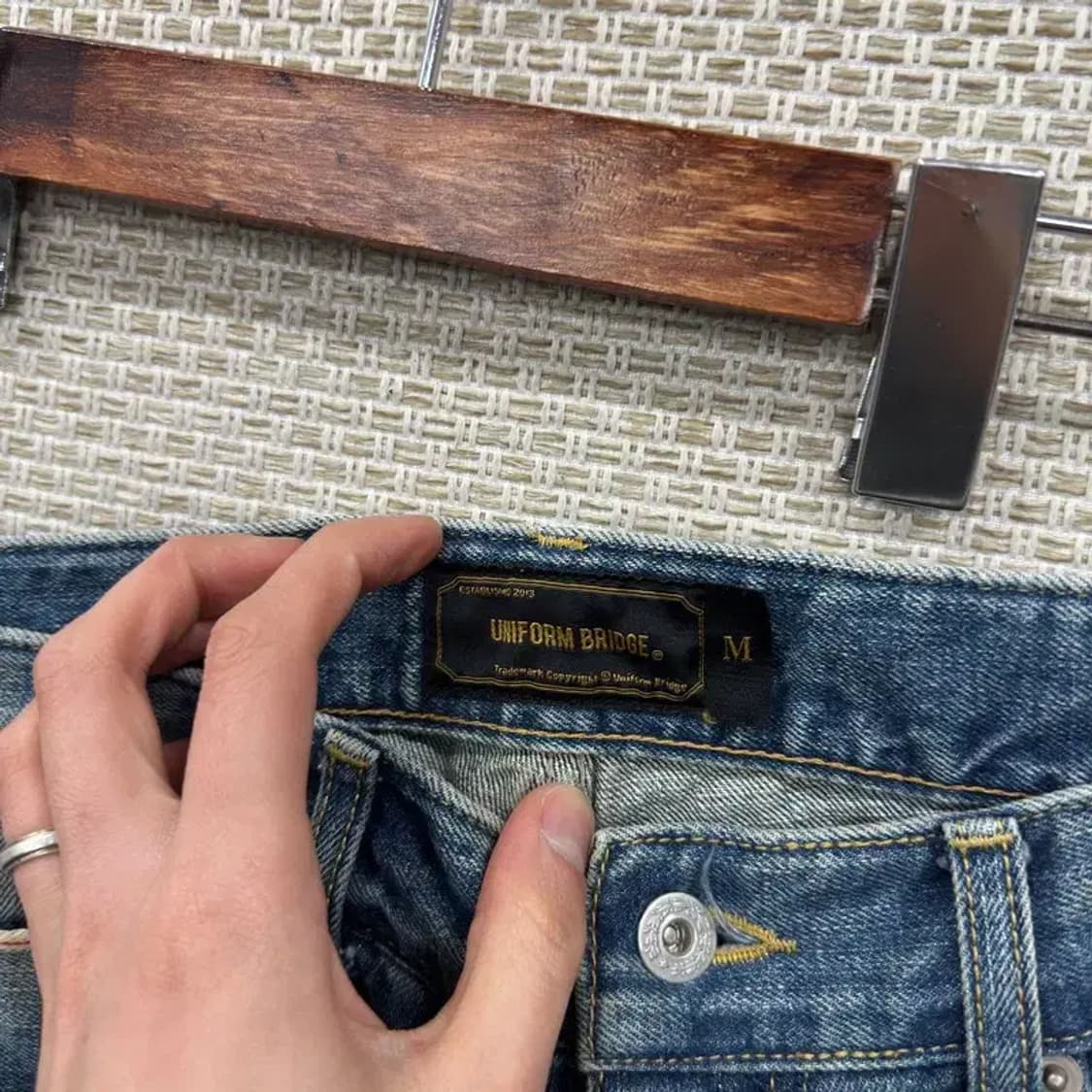 유니폼브릿지 워싱 데님 청바지 M M08814 상품이미지5