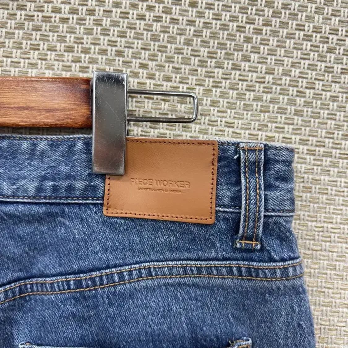 피스워커 데님 워싱 와이드팬츠 청바지 30인치 M08815 상품이미지3