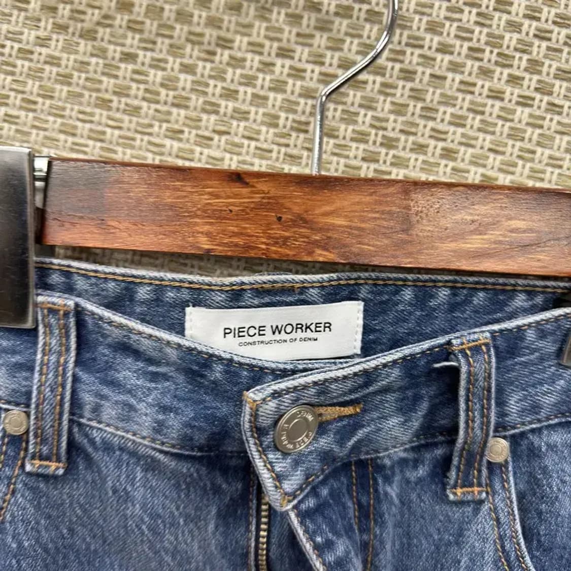 피스워커 데님 워싱 와이드팬츠 청바지 30인치 M08815 상품이미지4