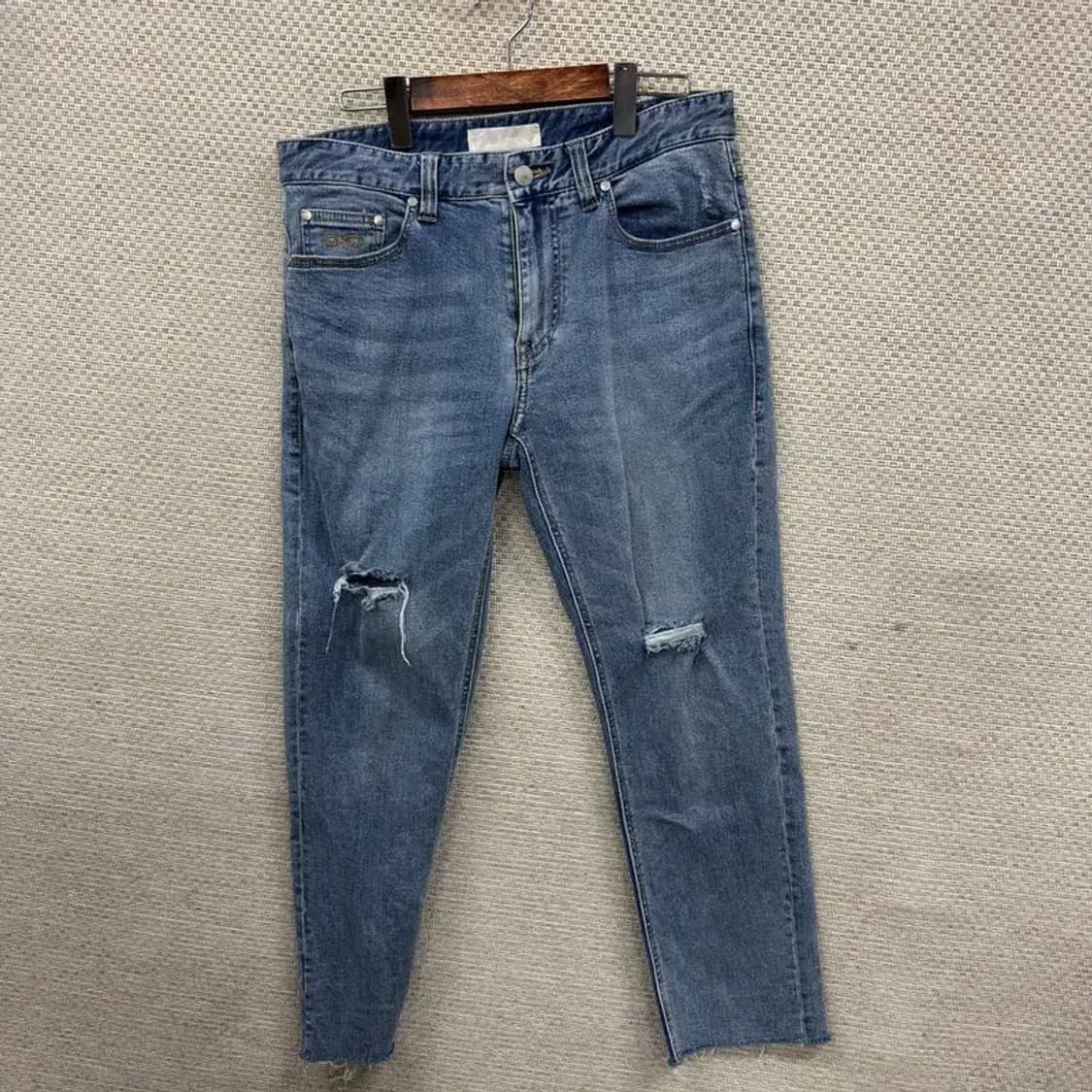 플랙진 데미지 스키니진 데님 청바지 32 M08816 상품이미지1