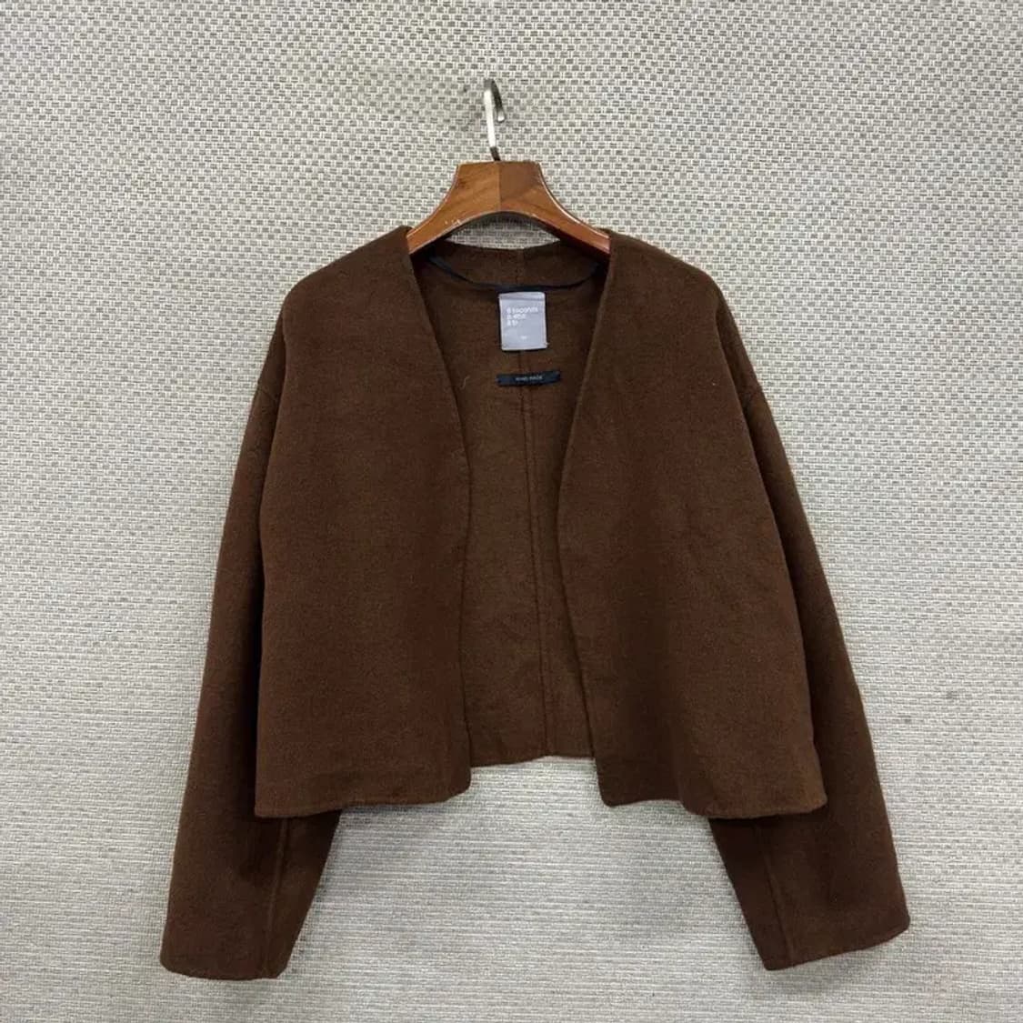 에잇세컨즈 브라운 울 니트 오버핏 가디건 XS M09080 상품이미지1