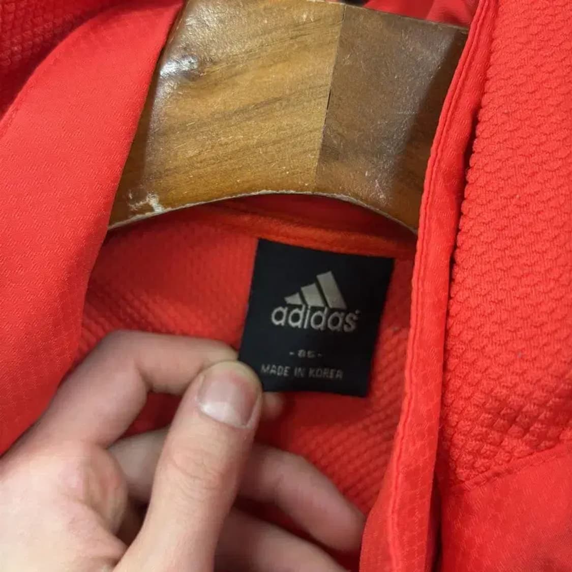아디다스 자수로고 후드 바람막이 자켓 85 M09069 상품이미지3
