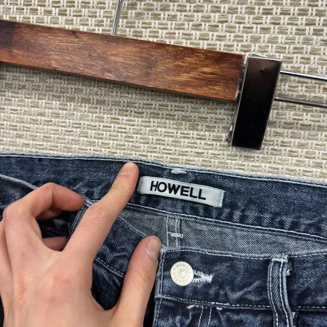 호웰 핀턱 벌룬핏 데님 청바지 31인치 M09092 상품이미지3