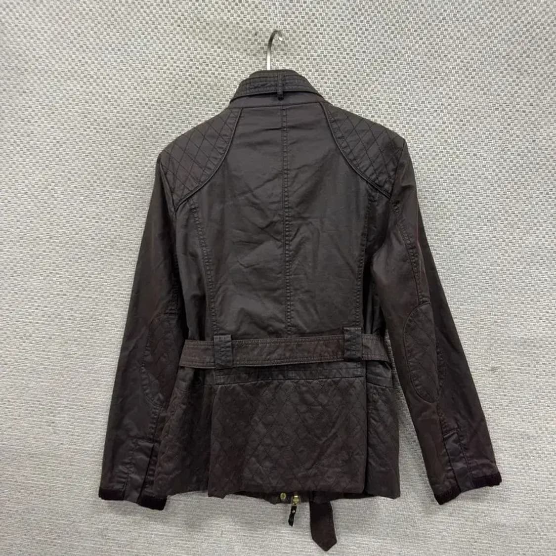 빈티지 브라운 벨티드 퀄팅 자켓 90 M09071 상품이미지2