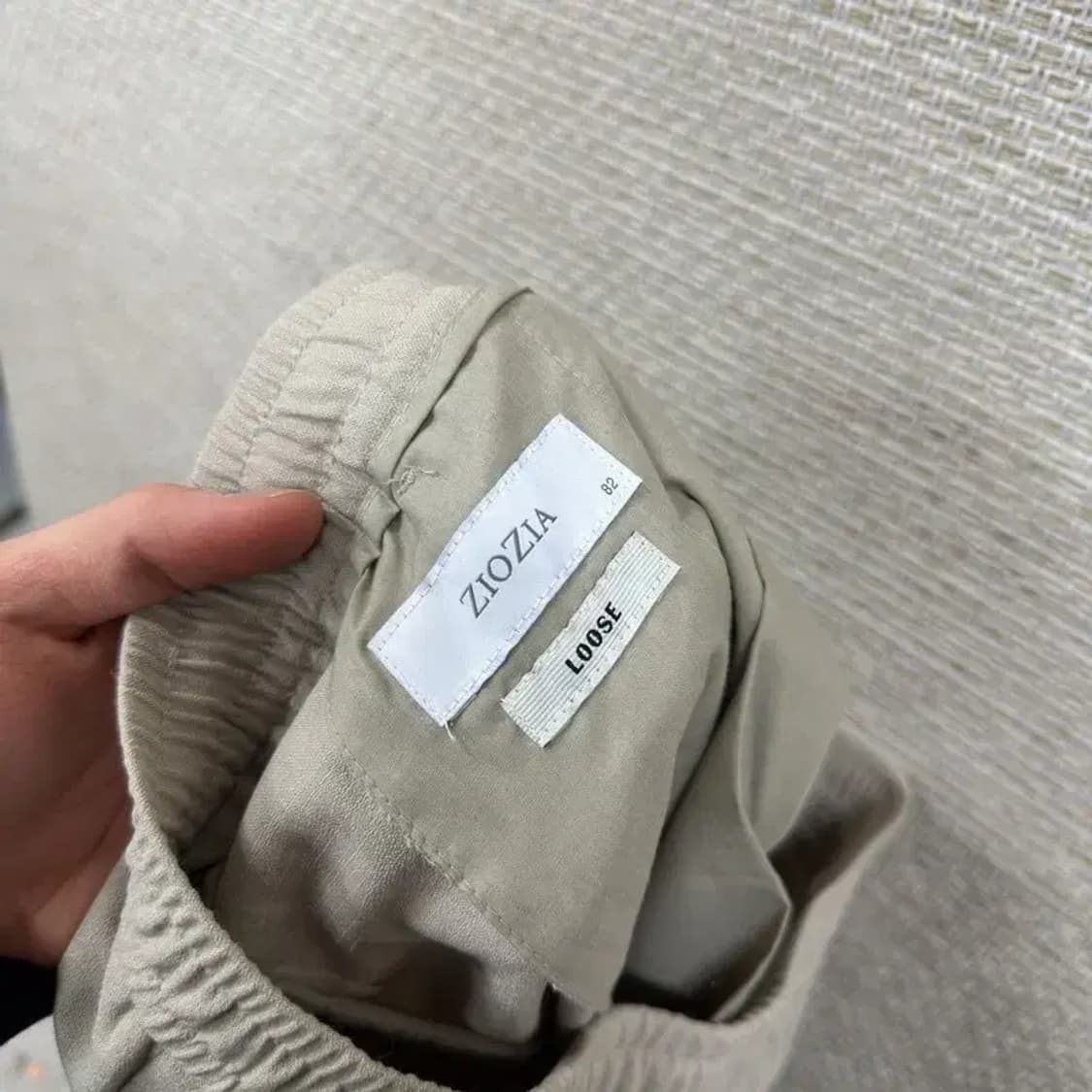 지오지아 베이지 루즈 밴딩 면바지 82 M09094 상품이미지3