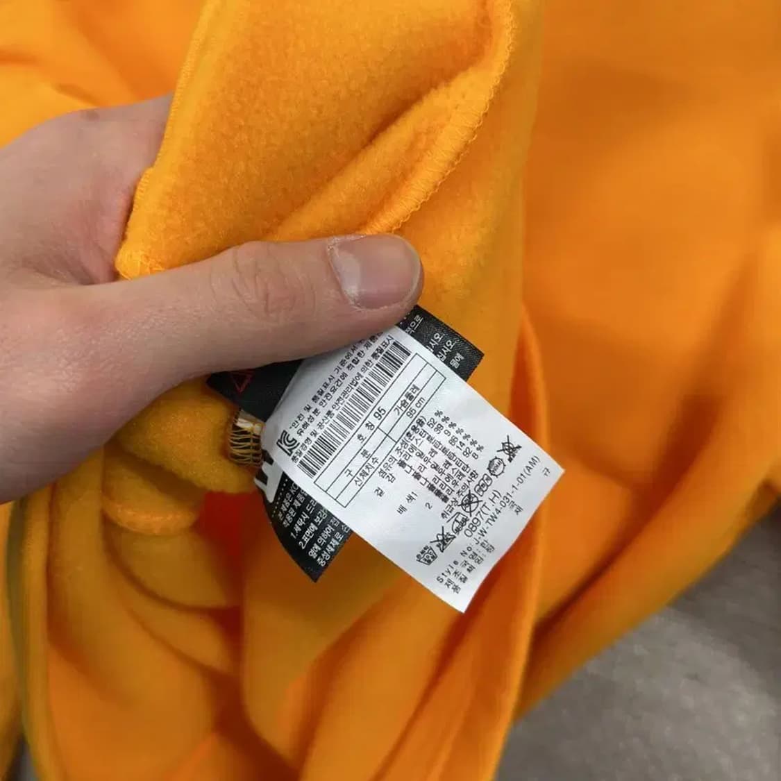 코오롱 스포츠 아웃도어 등산 약기모 반집업 긴팔티 95 M09196 상품이미지4