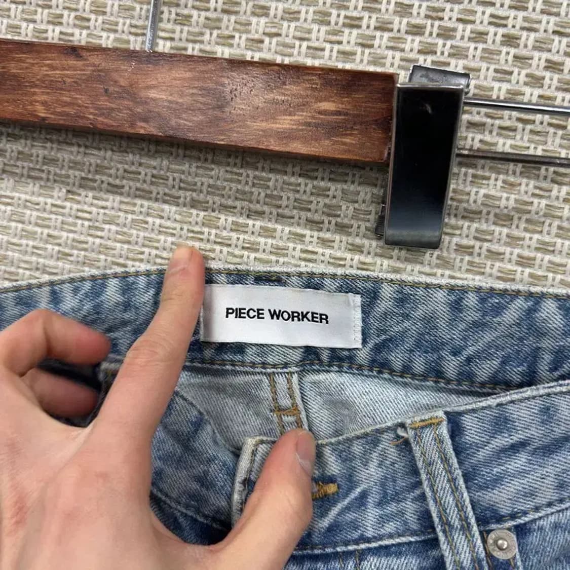 피스워커 캐주얼 워싱 데님 청바지 34 M09214 상품이미지4