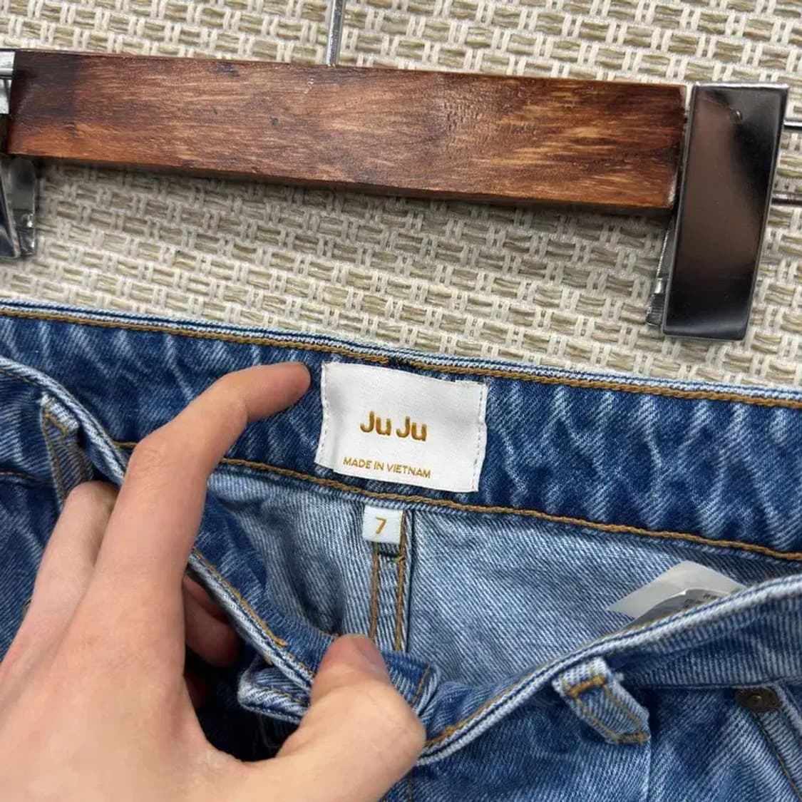 빈티지 워싱 와이드핏 데님팬츠 청바지 28인치 M09213 상품이미지3