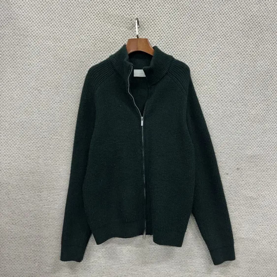 빈티지 캐주얼 울 그린 니트 집업 M M09306 상품이미지1