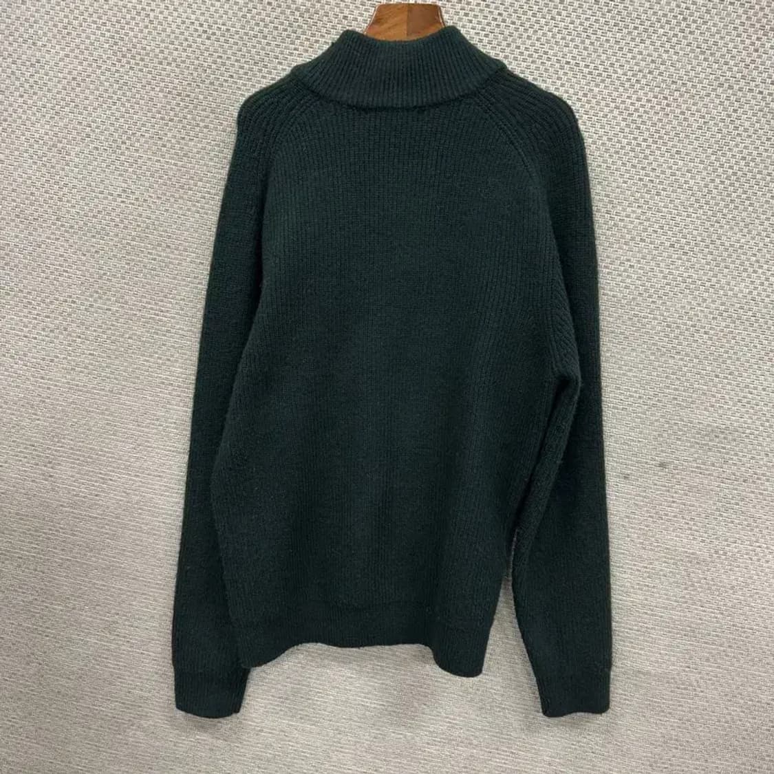 빈티지 캐주얼 울 그린 니트 집업 M M09306 상품이미지2