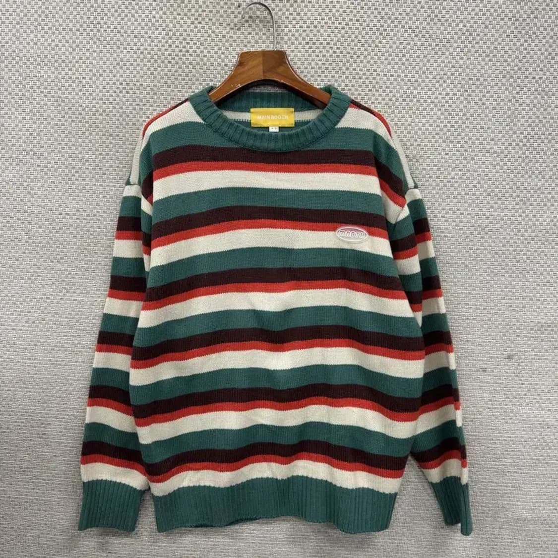 메인부스 다채색 스트라이프 캐주얼 니트 M M09315 상품이미지1