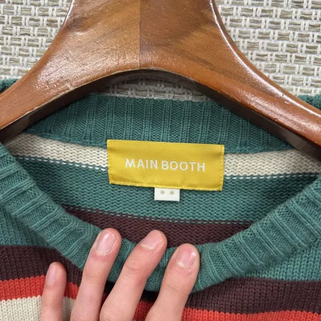 메인부스 다채색 스트라이프 캐주얼 니트 M M09315 상품이미지3