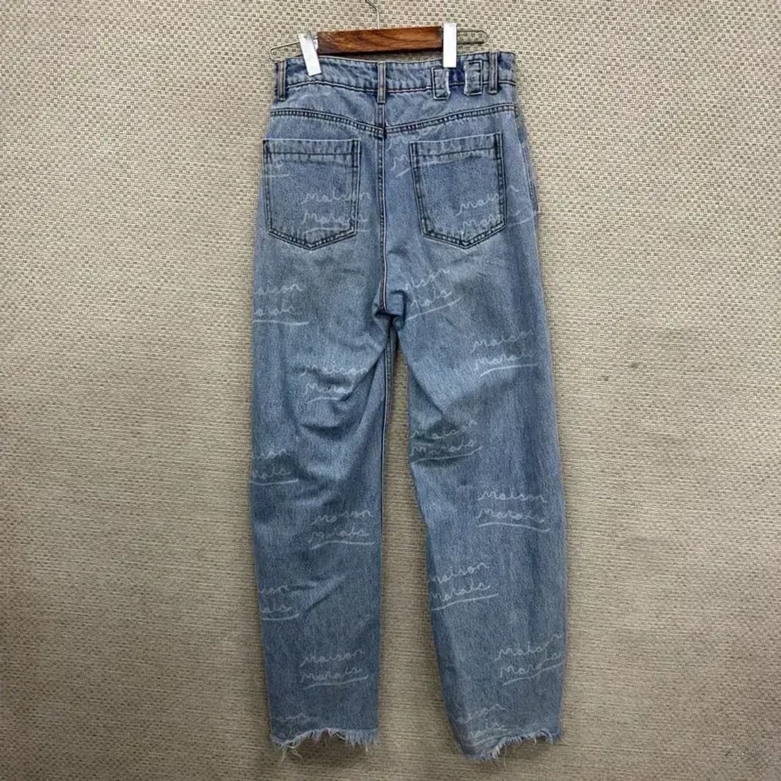 메종 마레 패턴 데님 와이드팬츠 청바지 25인치 M09333 상품이미지2