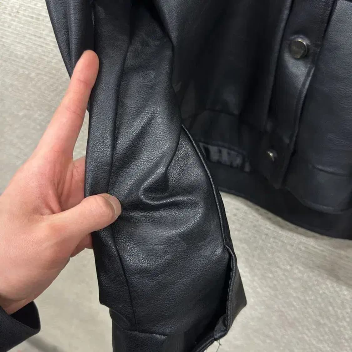 비바 글램 투포켓 가죽 자켓 100 M09320 상품이미지6