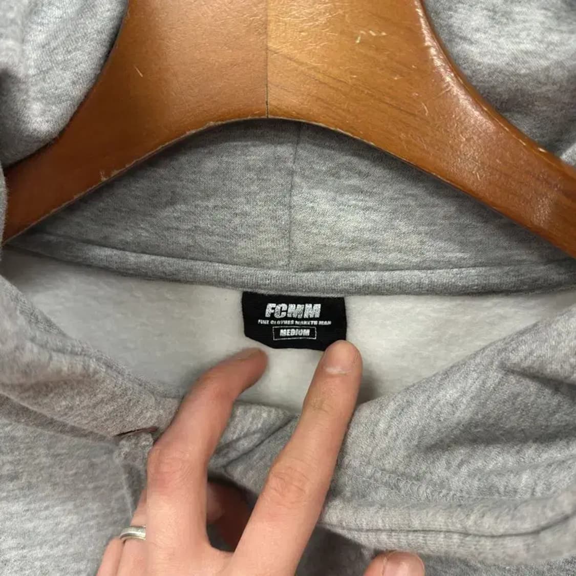 FCMM 캐주얼 약기모 자수로고 후드티 M M09310 상품이미지3