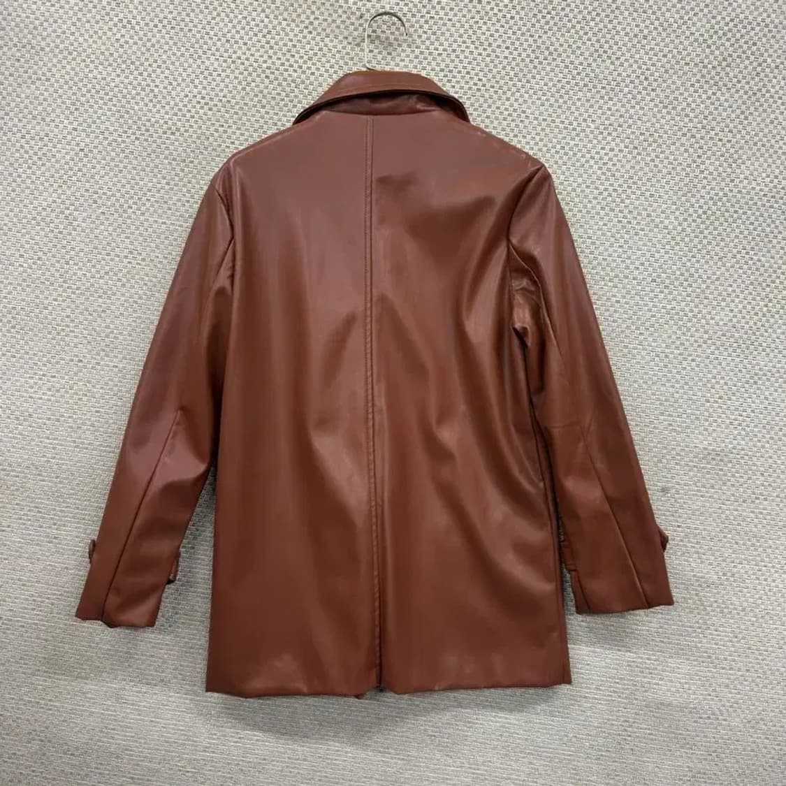 빈티지 브라운 롱 가죽 자켓 90 M09321 상품이미지2