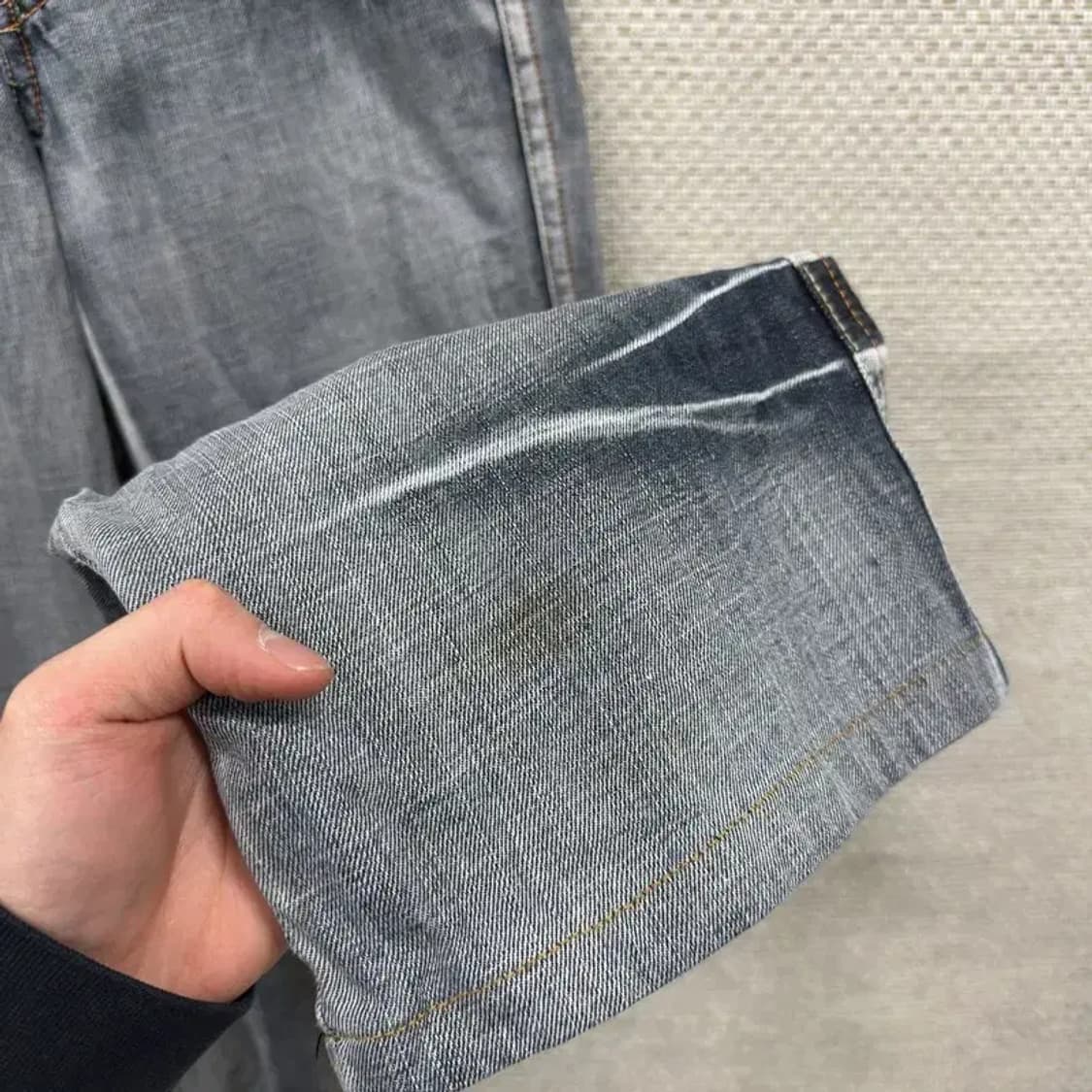 리에톤 빈티지 워싱 데님 와이드팬츠 청바지 30 M09334 상품이미지6