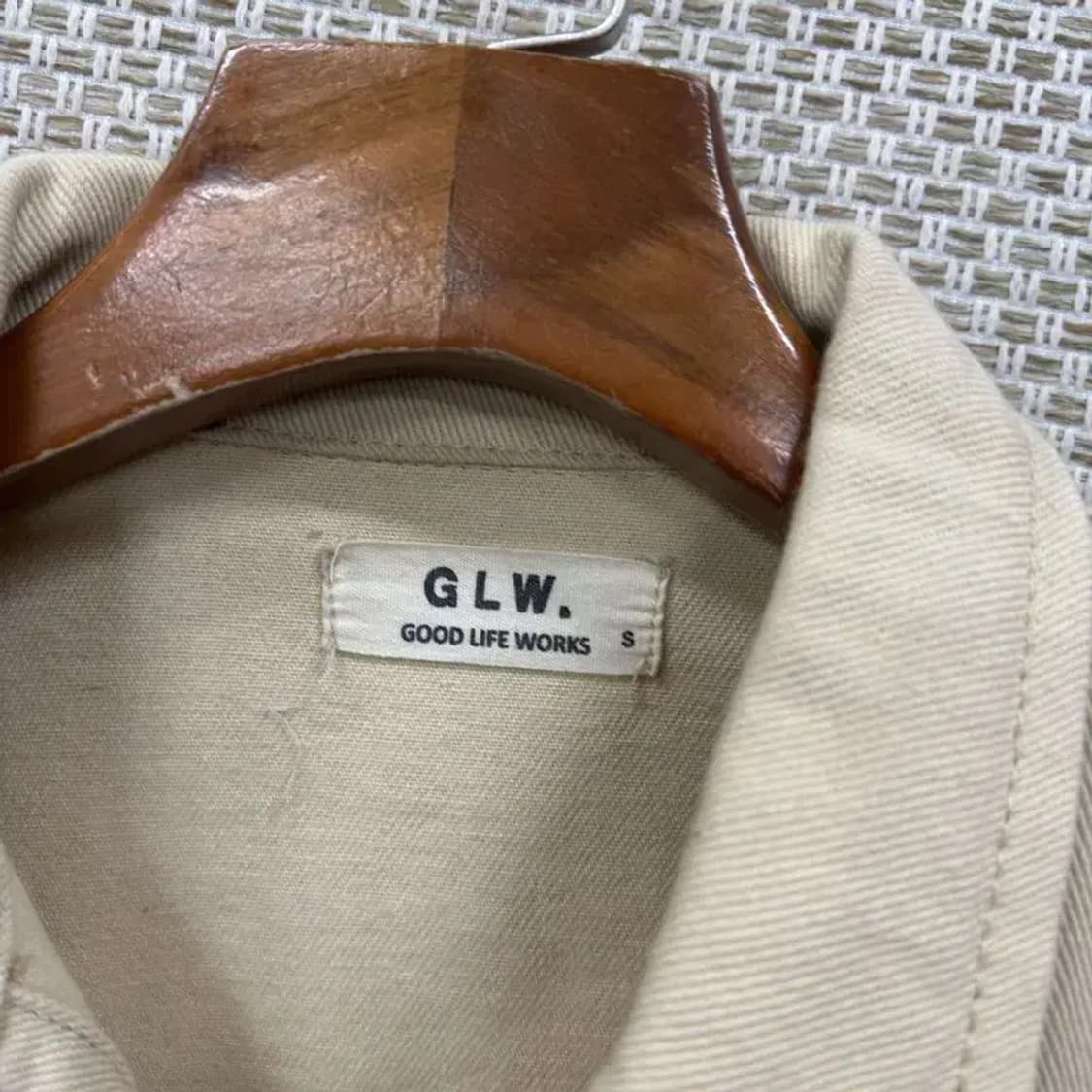 굿 라이프 웍스 베이지 투포켓 데님 자켓 S M09328 상품이미지3