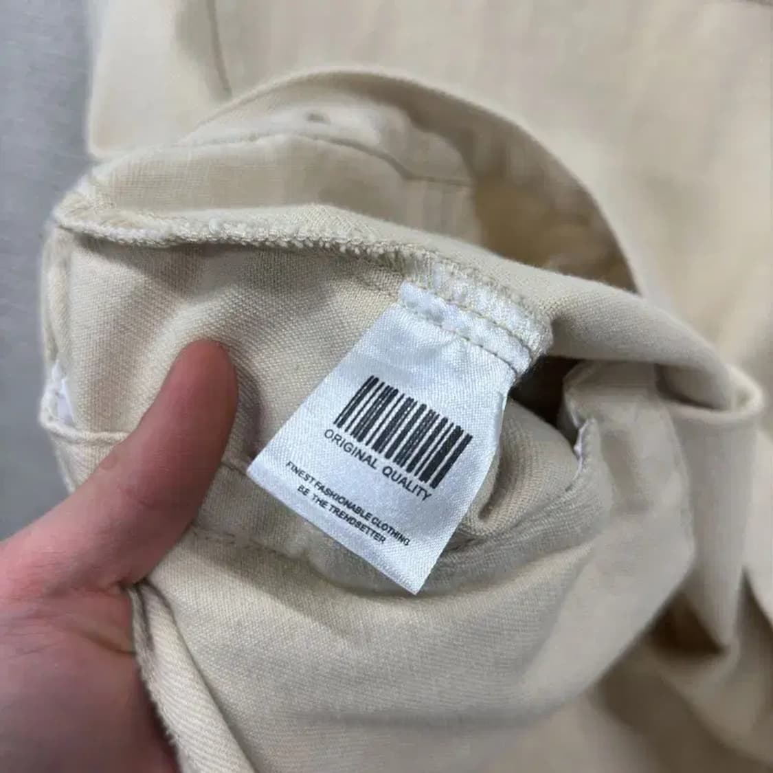 굿 라이프 웍스 베이지 투포켓 데님 자켓 S M09328 상품이미지4