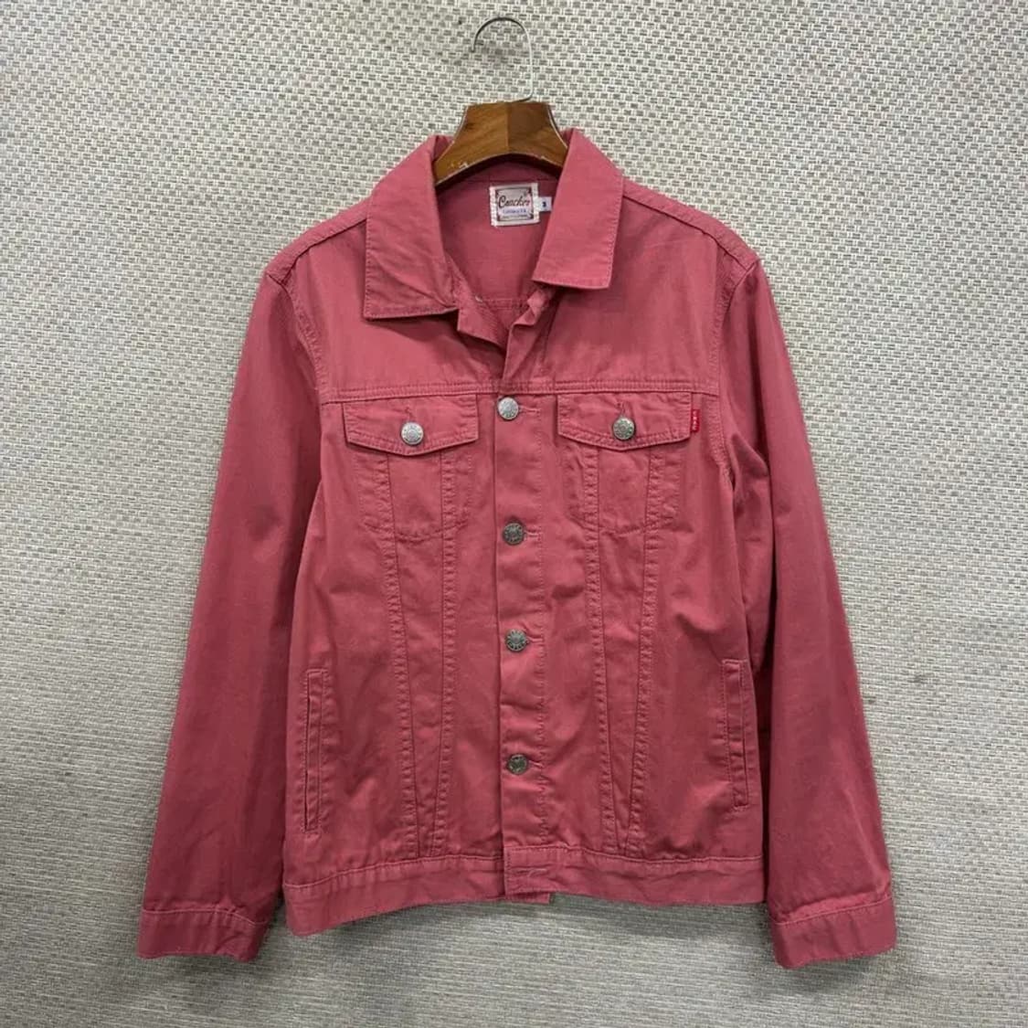 빈티지 핑크 투포켓 데님 자켓 M M09329 상품이미지1