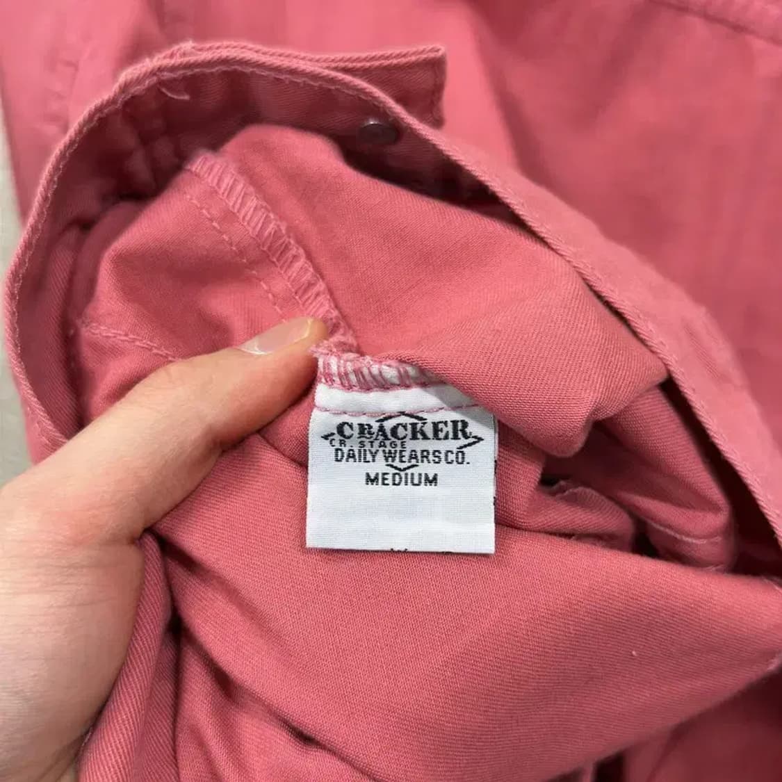 빈티지 핑크 투포켓 데님 자켓 M M09329 상품이미지4