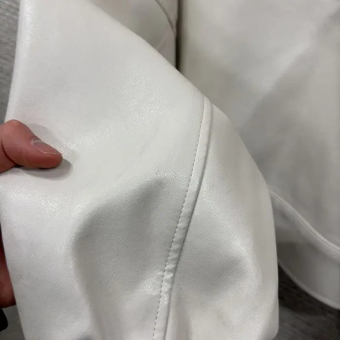 빈티지 캐주얼 투포켓 크롭 가죽자켓 FREE M09330 상품이미지8