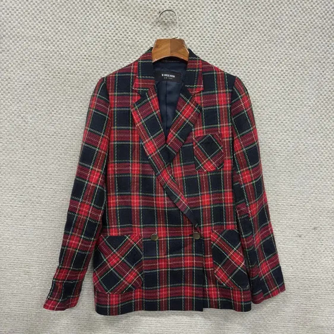 더블유 드레스룸 체크 여성자켓 블레이저 Free M09426 상품이미지1