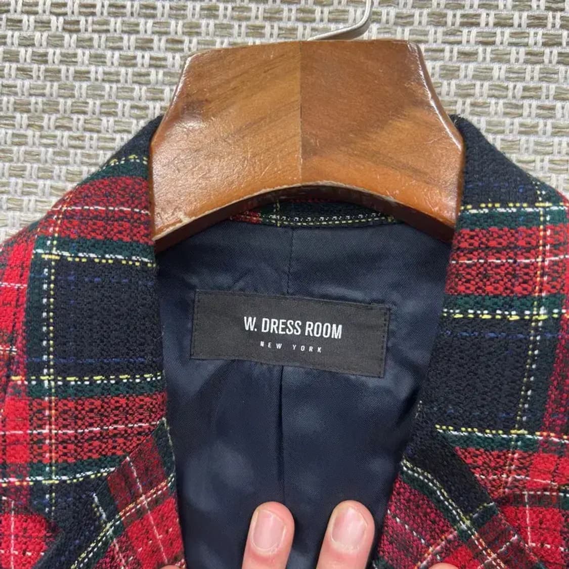 더블유 드레스룸 체크 여성자켓 블레이저 Free M09426 상품이미지3