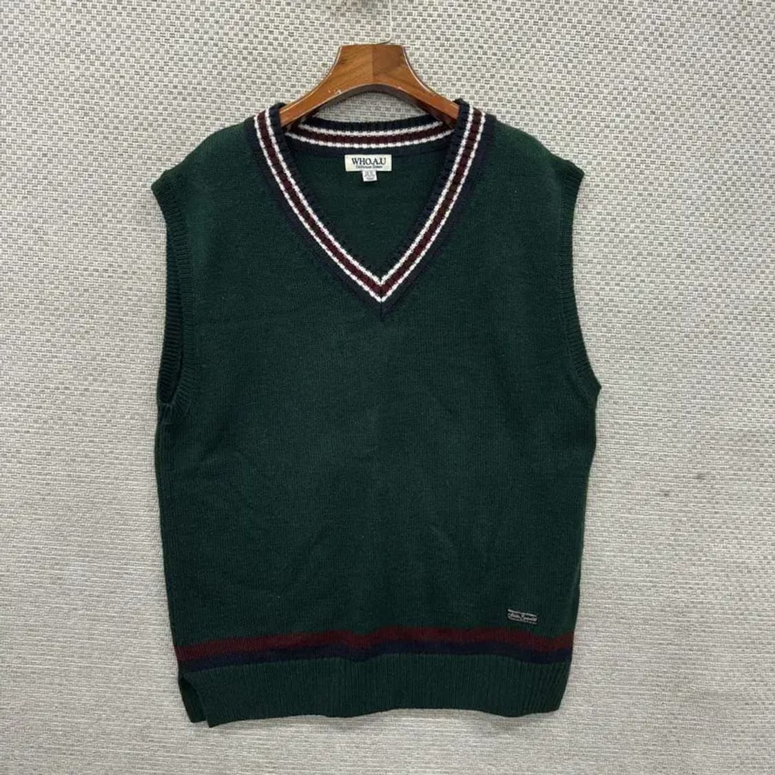 후아유 캐주얼 브이넥 니트 조끼 베스트 XL M09427 상품이미지1